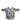 Front view of the Hashies® Pluffie™ blanket in City Chaos design, featuring a vibrant cartoon city with buildings, balloons, roads, and hidden Hashies characters.