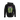 Hashies Psychedelic Series 2 Hoodie in Black – heavy 330 gsm UltraSoft peach-finish fleece, 3-panel waffle-lined hood, bold DTG neon swirl and fractal backprint, kangaroo pocket, thumbhole cuffs