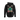 Hashies Alien Series 1 Hoodie in Black – 65/35 UltraSoft peach-finish fleece, lined hood with ecru drawcords, striking eco-friendly DTG neon alien encounter print on back, kangaroo tech pocket, thumbhole cuffs.