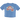 Hashies Retro Logo Crop Top in Cornflower Blue – lightweight combed cotton, flattering cropped silhouette, vivid DTG pastel logo and floral graphic.