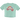 Hashies Retro Logo Crop Top in Peppermint – 100% combed cotton, cropped cut, high-contrast DTG groovy logo with neon pastel blooms, small-batch collectible.