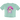 Hashies Unicorn Crop Top in Peppermint – 100% combed cotton, cropped cut, bright DTG neon unicorn & pixel star backprint, reinforced shoulders, collectable style
