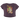 Front-facing view of the plum purple Hashie’s® Ramen Crop Top, featuring an adorable plush character enjoying noodles in a bold Japanese comic style.